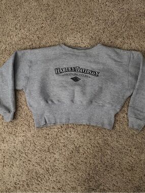 Harley-Davidson Light Gray Crewneck Sweatshirt with Logo